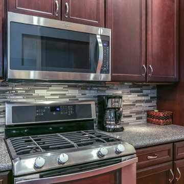 Modern Open Kitchen Dark Cabinets
