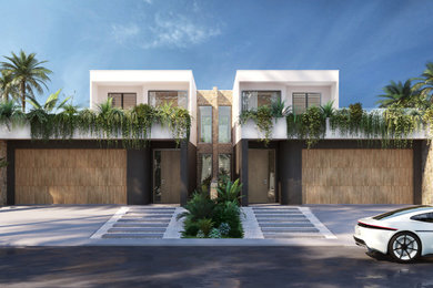 Duplex Modern Style 2 Storey House Design 01 Concept Design