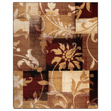 Pastiche Area Rug Collection -  8mm (8'X10' RUNNER) -Burgundy