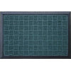 Rubber And Polypropylene Molded Mat, Weather Beater, 18"x30", Green Finish