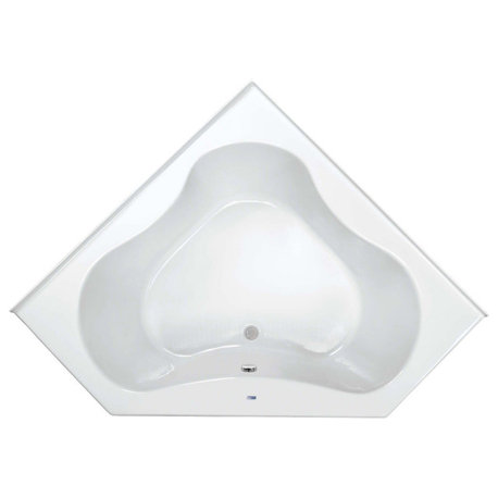 PROFLO PFS6060 Grass Valley 60" x 60" Corner Acrylic Soaking Tub - White