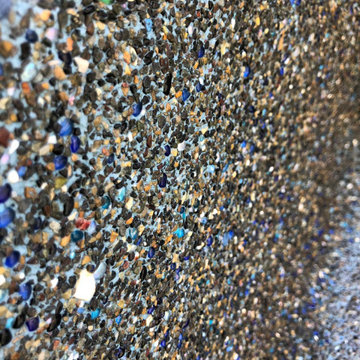 Pool pebble finish