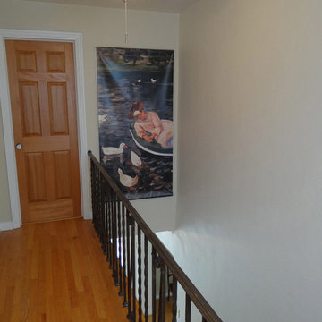 Stairwell with Legion of Honor Art Museum, "Cassatt" Wall Hanging