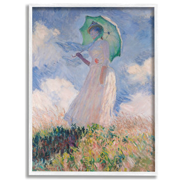 Woman With Parasol Monet Classic Painting, 11 x 14