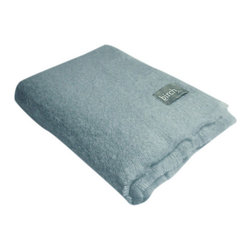 Belle and June - Mist Mohair Throw Blanket - Throws