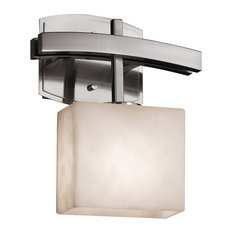 Clouds Archway 1-Light Wall Sconce, Rectangle, Clouds Shade