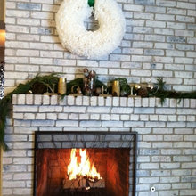 white washed brick