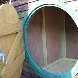 Large treehouse with large slide - Outdoor Playhouses