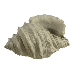 Conch Shell Sandstone Planters - Outdoor Pots And Planters