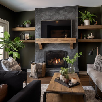 Mantels with Matching Shelves