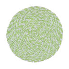 Green Shagadelic Chenille Twist Swirl Rug, 5