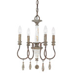Austin Allen & Co - Austin Allen & Co Zoe - Four Light Chandelier, French Antique Finish - Dining Room/Living Room/Bedroom/Foyer/Entryway/Kitchen/Home Office Mounting Direction: Ceiling  Canopy Included: Yes  Canopy Diameter: 5 x 1Zoe Four Light Chandelier French Antique *UL Approved: YES *Energy Star Qualified: n/a  *ADA Certified: n/a  *Number of Lights: Lamp: 4-*Wattage:60w E12 Candelabra Base bulb(s) *Bulb Included:No *Bulb Type:E12 Candelabra Base *Finish Type:French Antique