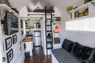 Small eclectic living room photo in Other