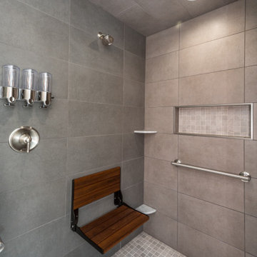Alexandria Aging In Place Master Bath Remodel with Closet Organization