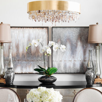 Transitional Dining/Living Room Area