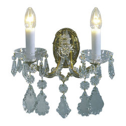 Inviting Home - Maria Theresa Crystal Sconce - Wall Lighting