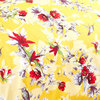 Sunshine Hummingbirds Floral Print Duvet Cover Set with Pillow Cases, Cal King