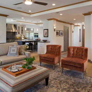 Farmhouse Style with Glam Factor for a busy Silicon Valley Couple"