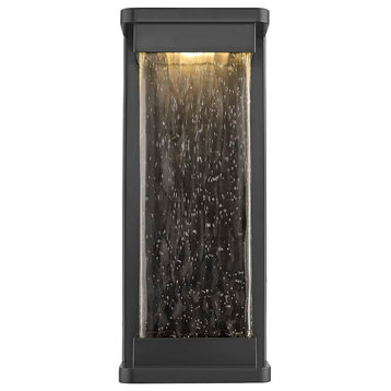 Ederle 1-Light Outdoor Wall Sconce In Powder Coat Black