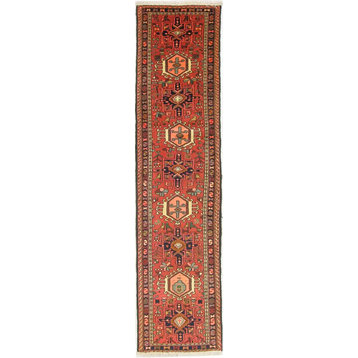 Persian Rug Gharadjeh 9'2"x2'4" Hand Knotted