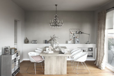 Design ideas for a modern dining room in Milan.