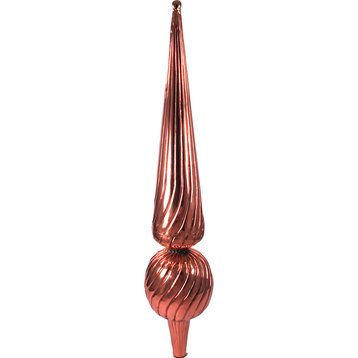 2.5"x2.5"x12.5" Mini Florentine Finial, Copper