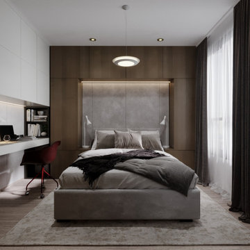 MODERN BEDROOM INTERIOR FOR A YOUNG COUPLE
