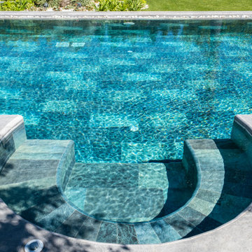 Olcay Mix & Pool Garden Grey Porcelain Tiles - Cesme,Izmir Villa
