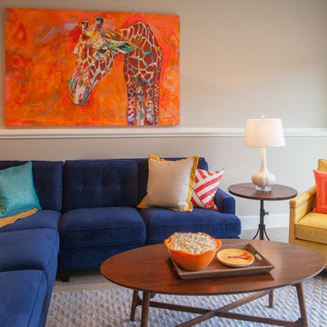 Bright and Colorful Rec Room