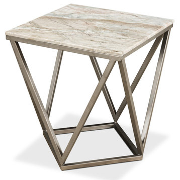Trapezoid Side Table - Black