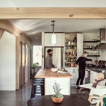 Contemporary Kitchen in Custom Home
