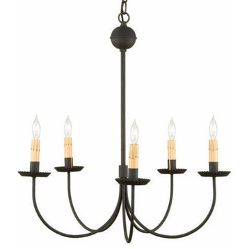 Wrought Iron Colonial Chandelier
