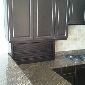 Espresso with Glazing Refinished Cabinets