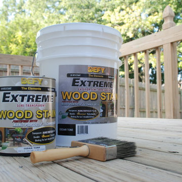 Pressure Treated Deck Stain Project Start to Finish