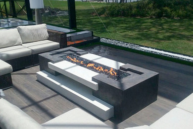 Marbled Concrete Fire Pit