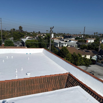 Multi-Family Single-Ply IB Roof System Recover in Long Beach, CA on Redondo Ave