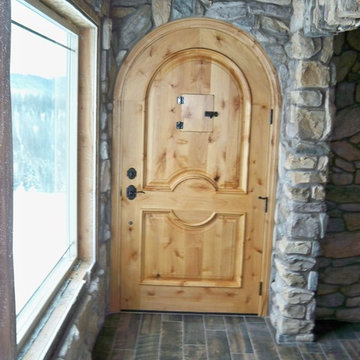 Knotty Alder/Rock Entryway