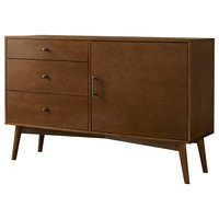 52" Mid, Century TV Console, Walnut