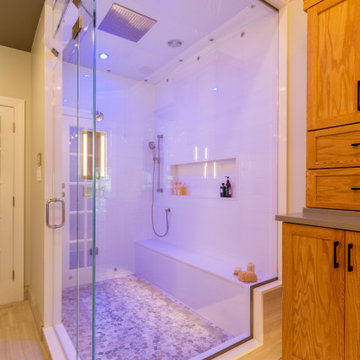 Custom Shower Enclosure with Steamist Therapy
