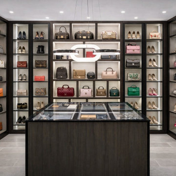 High-End Custom Walk-in Closet Systems by VelArt, Miami