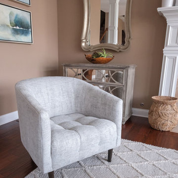 California Chic Style Living Room and Office