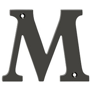 RL4M-10B 4" Residential Letter M, Oil Rubbed Bronze