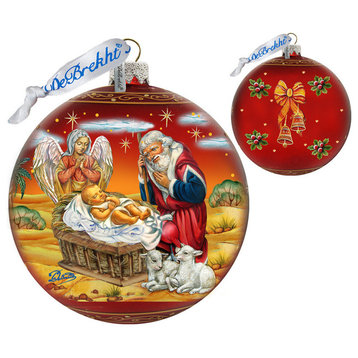 Adoration Ball In Red Le Ornament