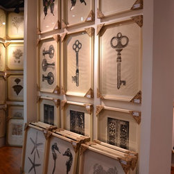 Ink printing with wood framed and Silk inner frame - Home Decor