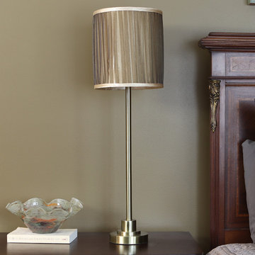 Drew Polished Brass Buffet Lamp