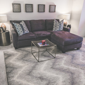 Gray Transitional Loft for a Sophisticated Gamer
