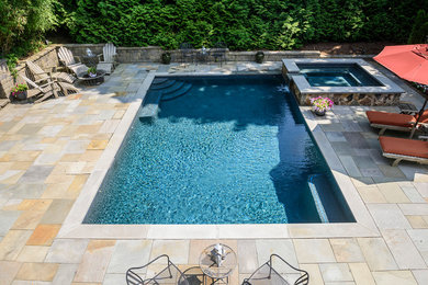 Inspiration for a pool remodel in New York