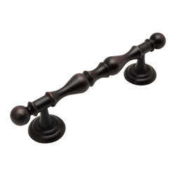 Cosmas - Cabinet Pull, 4" Hole Centers, Oil Rubbed Bronze, Set of 10 - Cabinet And Drawer Handle Pulls