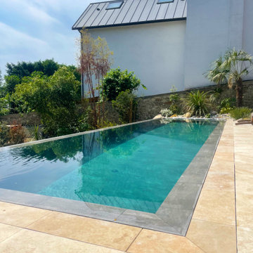 CLODOALD (en cours) - construction d'une piscine miroir à débordement cascade