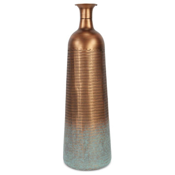 Rustic Teal Vase - Large Size